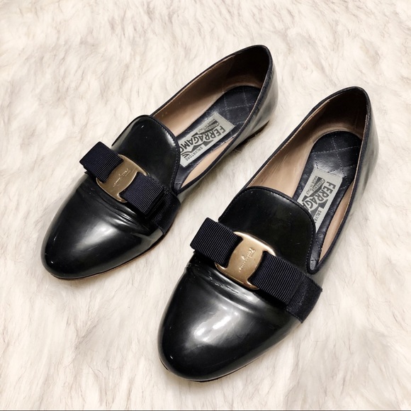 Salvatore Ferragamo Shoes - Salvatore Ferragamo | 'Scotty' Patent Slippers Loafers